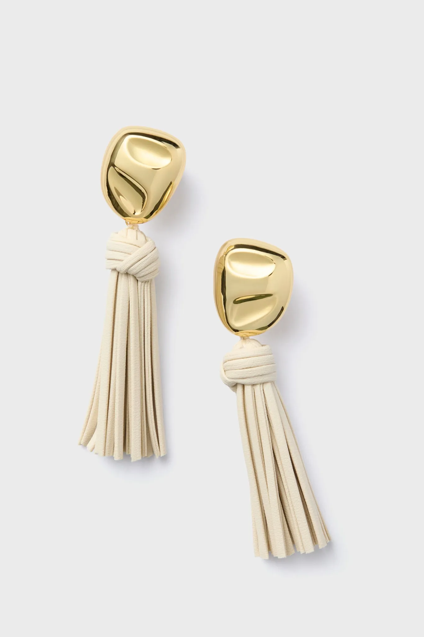 Cream Tassel Athena Earrings sold by Tuckernuck