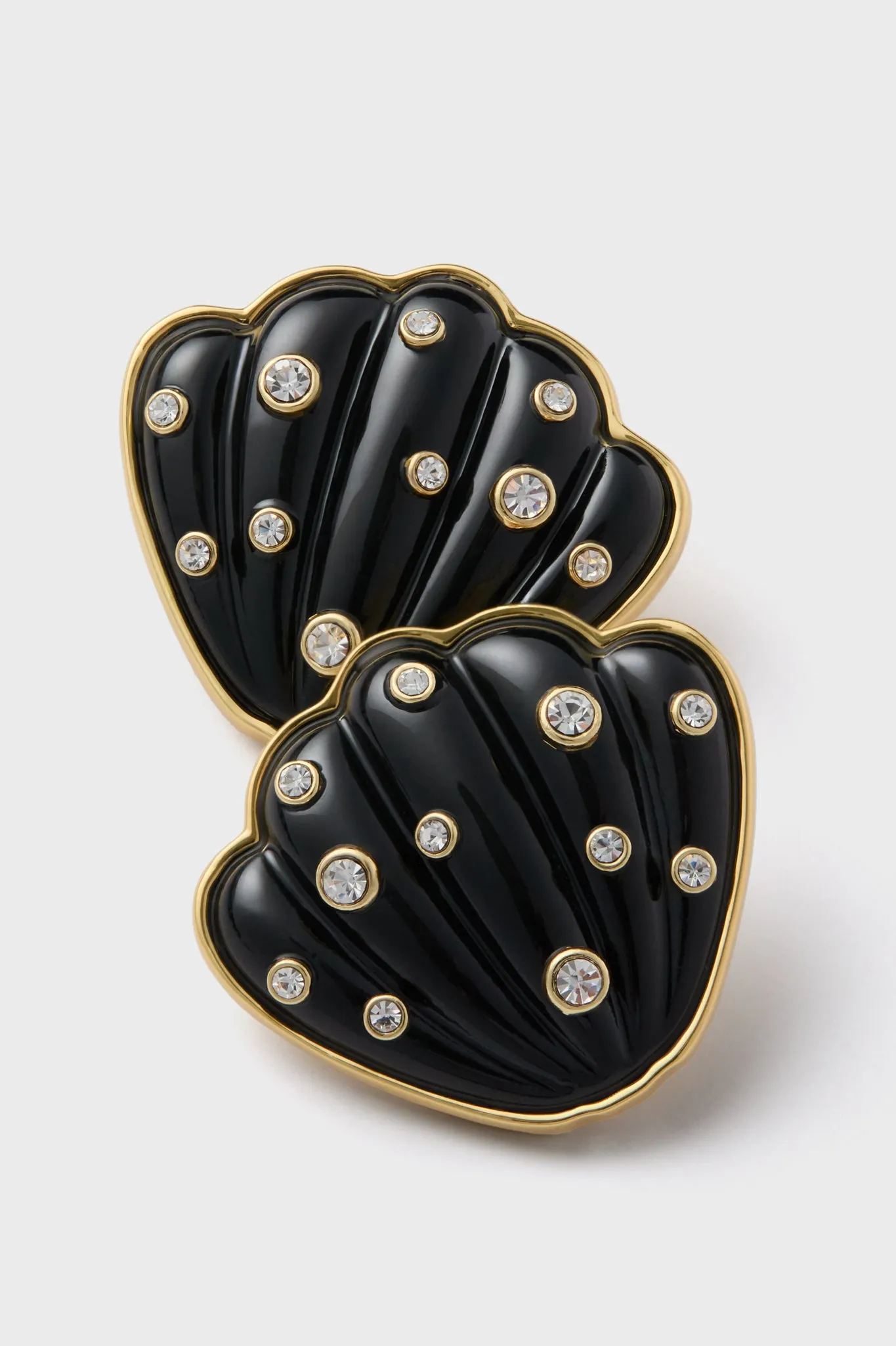 Noir Celia Shell Studs sold by Tuckernuck product image thumbnail 3