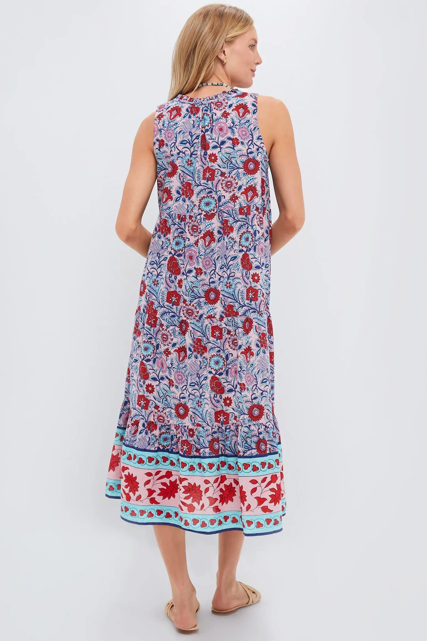 Mauve and Rose Wildflower Salty Paloma Caftan sold by Tuckernuck product image thumbnail 4