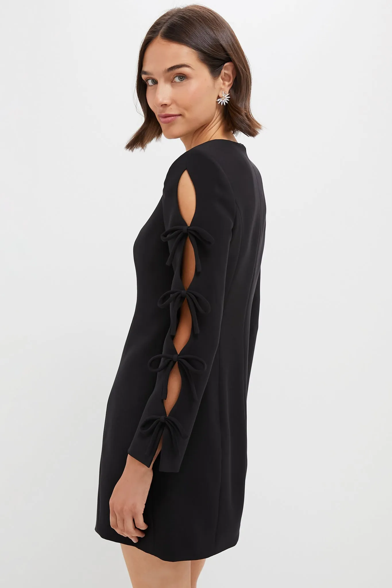 Black Bow Sleeve Belinda Mini Dress sold by Tuckernuck product image thumbnail 3