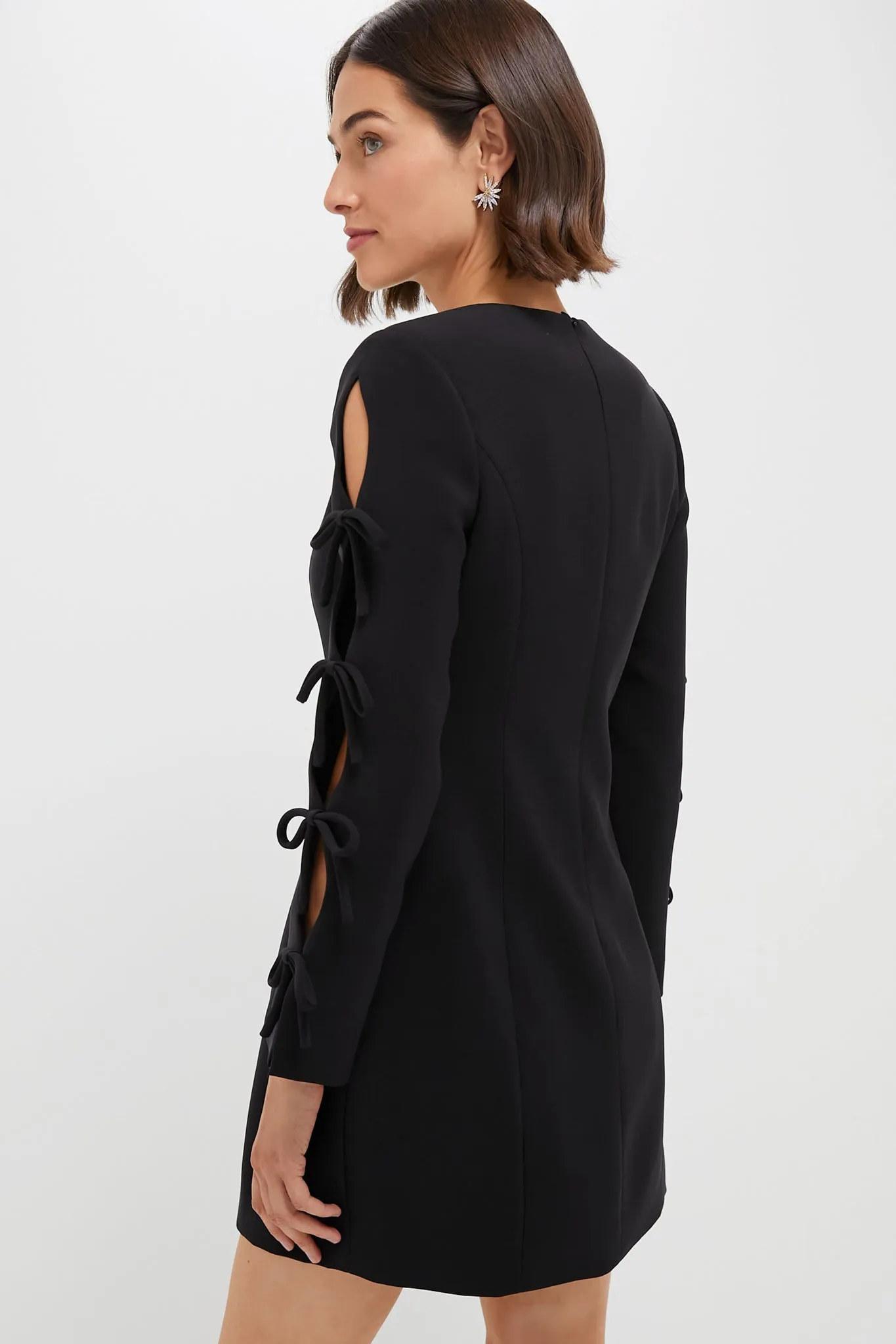 Black Bow Sleeve Belinda Mini Dress sold by Tuckernuck product image thumbnail 4