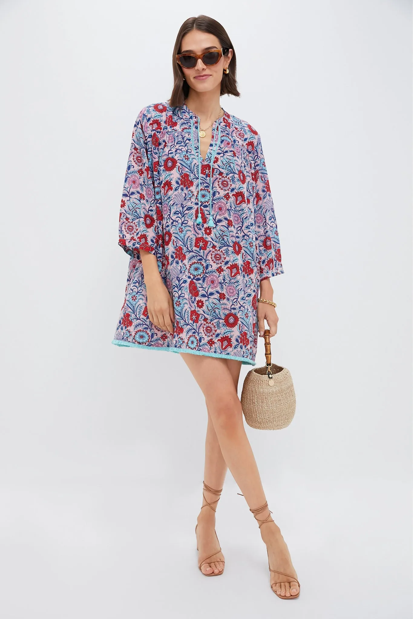 Mauve and Rose Wildflower Bondi Coverup sold by Tuckernuck product image thumbnail 2
