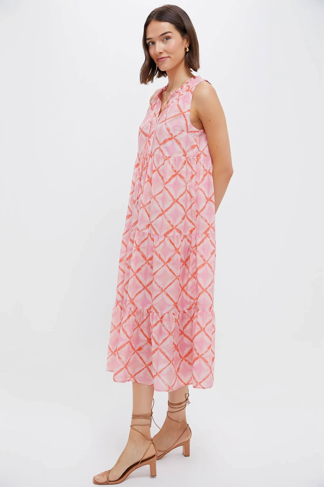 Coral Medallion Salty Paloma Caftan sold by Tuckernuck product image thumbnail 3