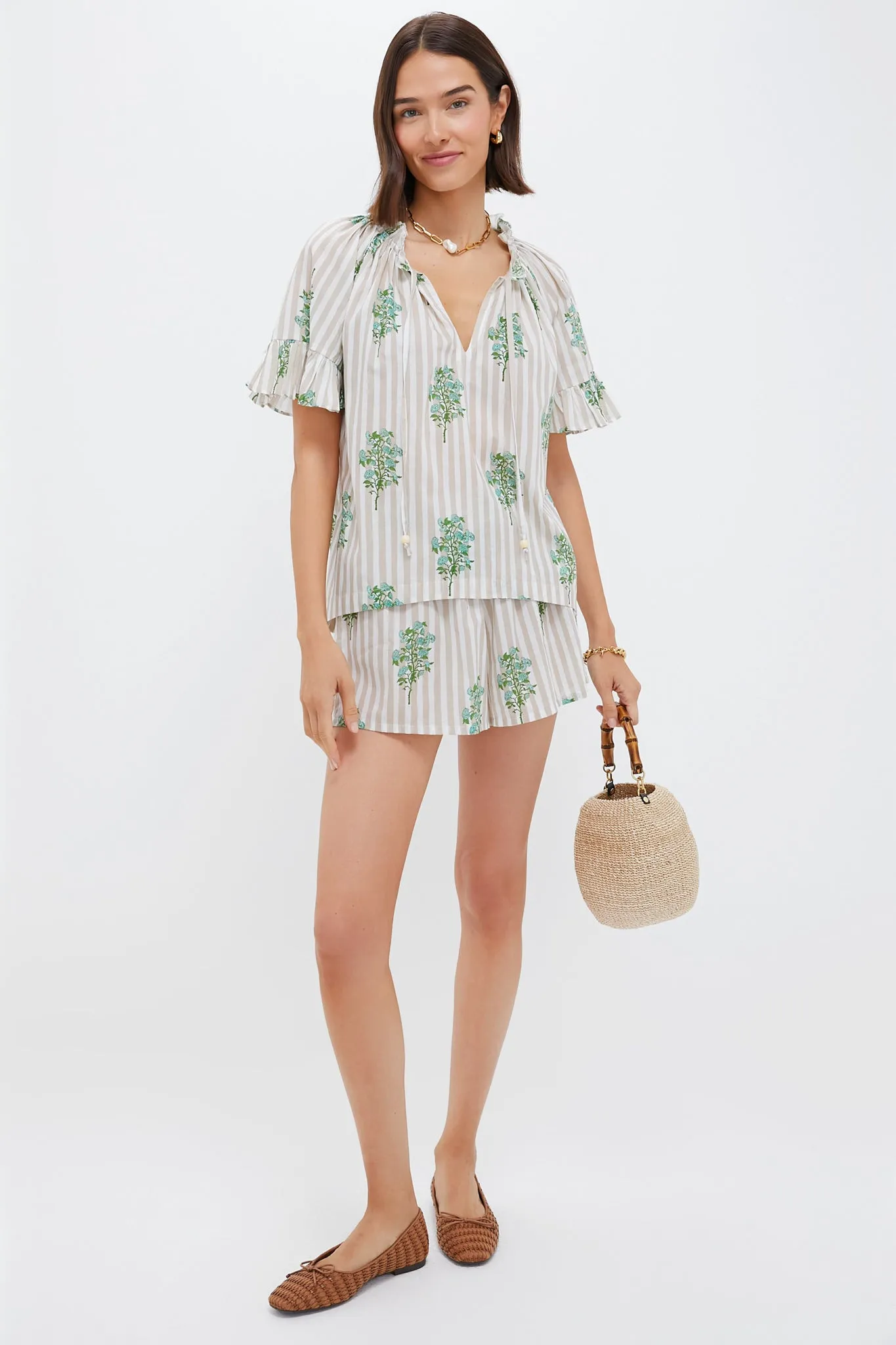 Sand Striped Bouquet Cassis Top sold by Tuckernuck product image thumbnail 2