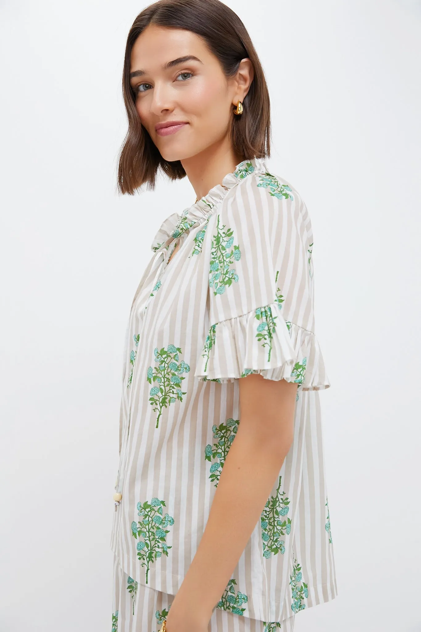 Sand Striped Bouquet Cassis Top sold by Tuckernuck product image thumbnail 3