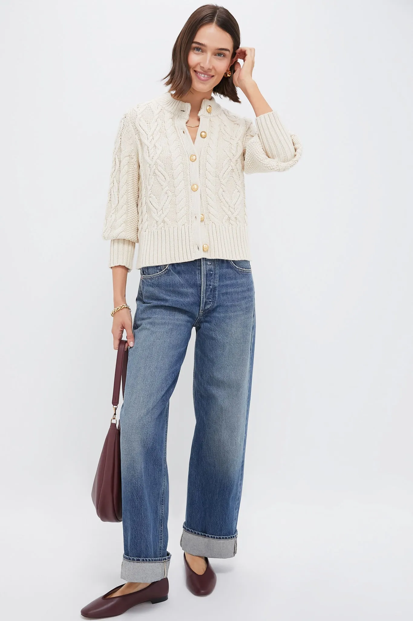 Sandstone Cotton Colette Cardigan sold by Tuckernuck product image thumbnail 2