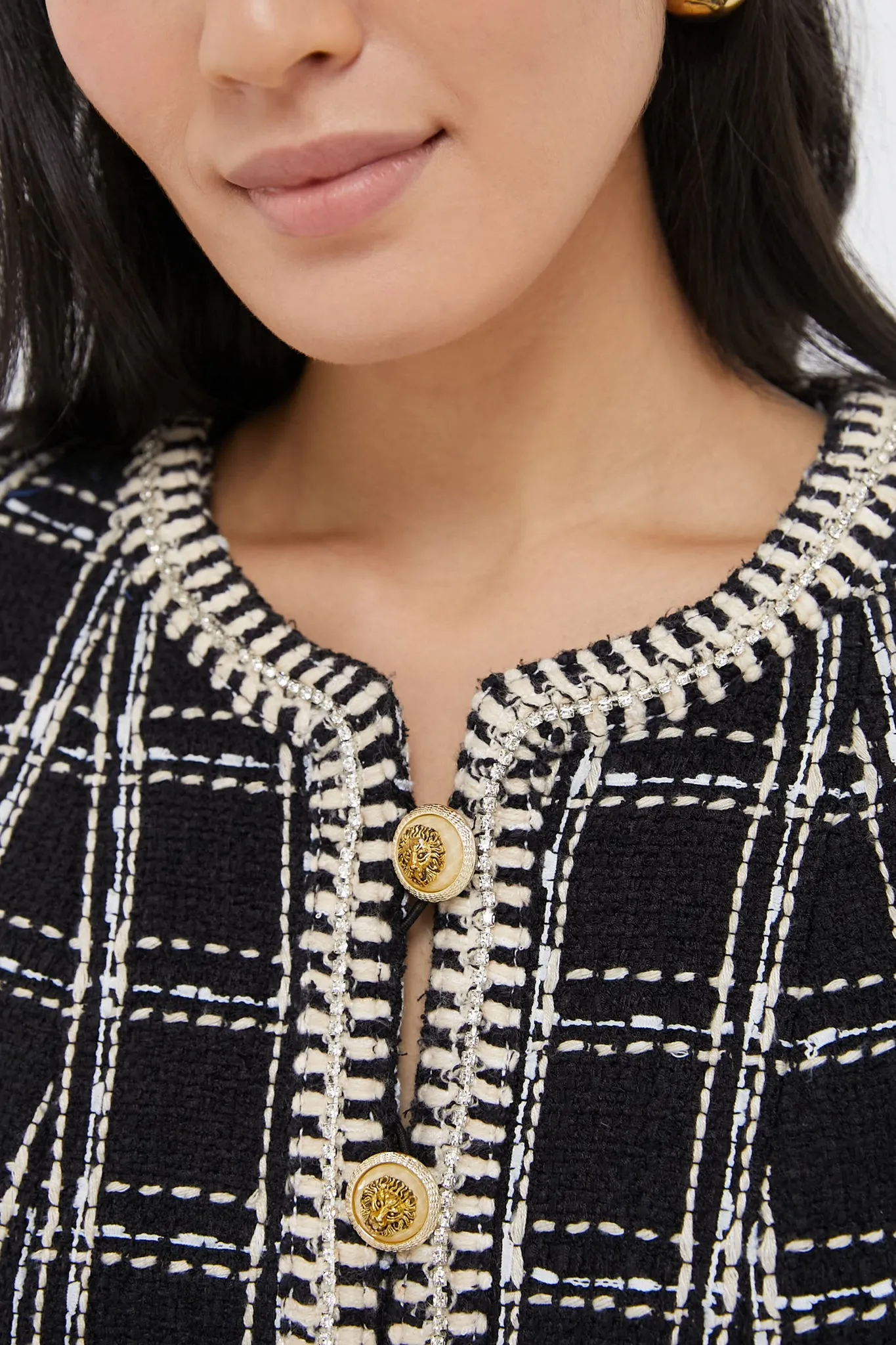 Embellished Black Tweed Onassis Dress sold by Tuckernuck product image thumbnail 5