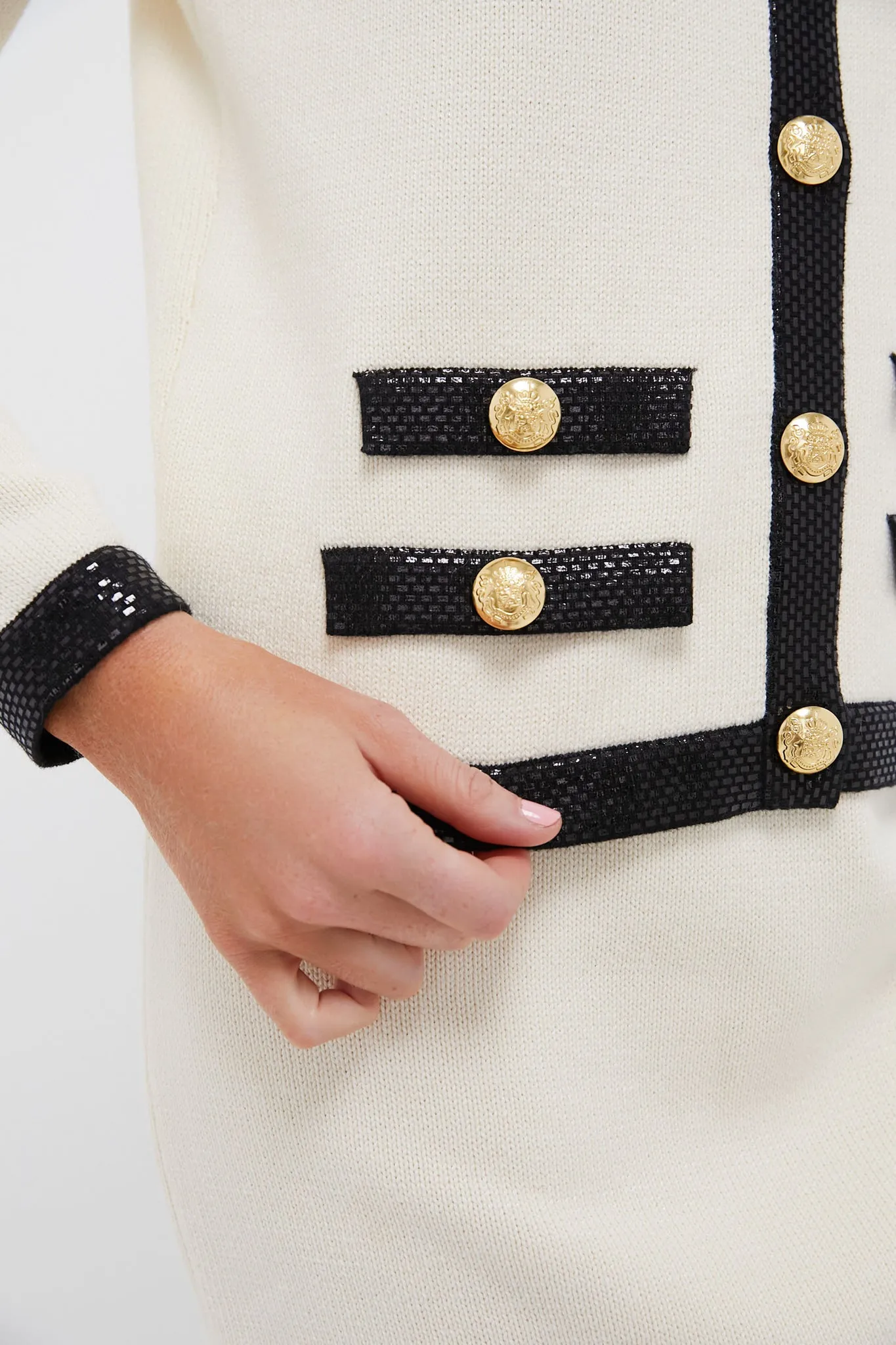 Cream and Black Stefi Sweater sold by Tuckernuck product image thumbnail 5