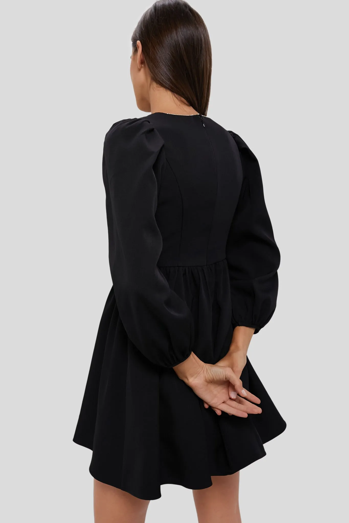 Embellished Bow Blair Mini Dress sold by Tuckernuck product image thumbnail 4