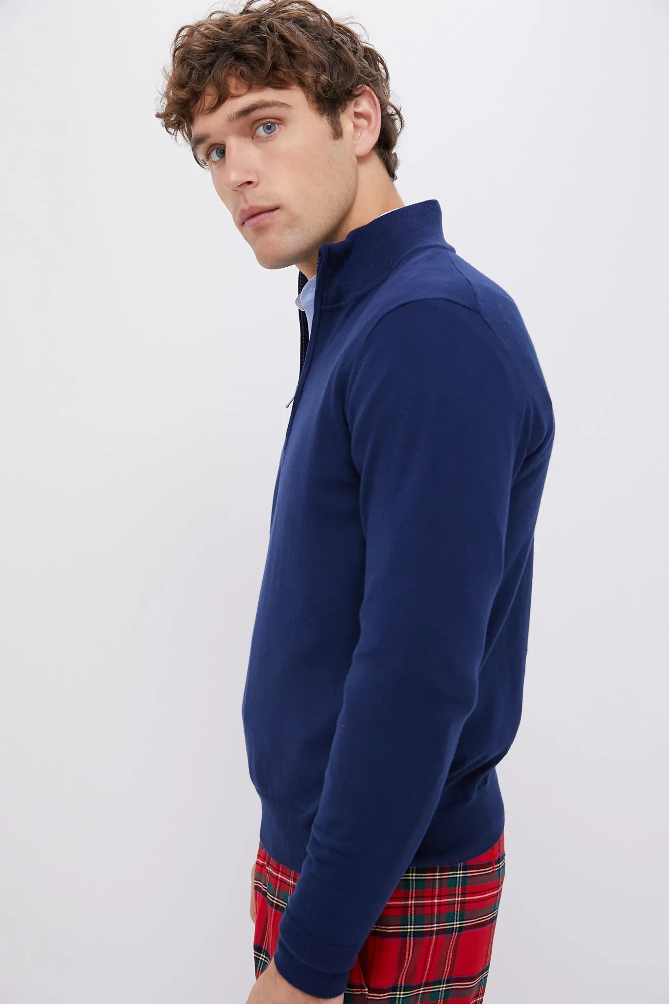 Marine Navy Heather Movement Quarter Zip sold by Tuckernuck product image thumbnail 3