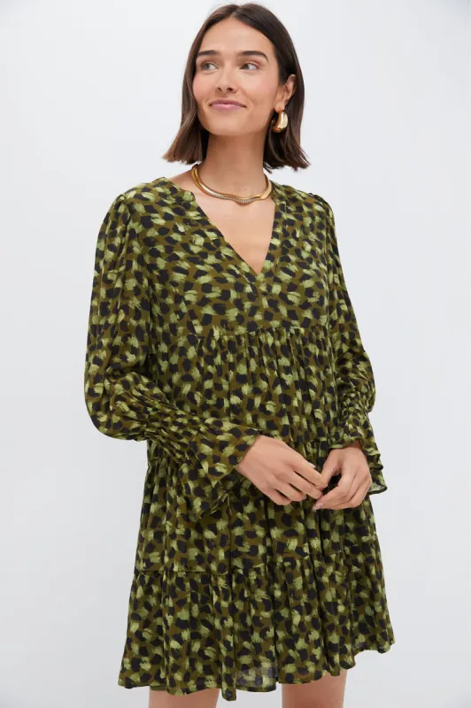 Green Brushed Geo Kenzo Dress sold by Tuckernuck