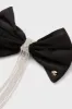 Jet Crystal Kristina Crystal Bow Barrette sold by Tuckernuck