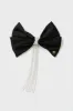 Jet Crystal Kristina Crystal Bow Barrette sold by Tuckernuck