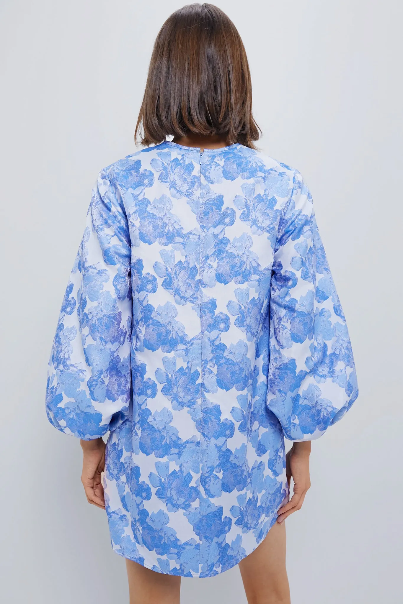 Pale Blue Jacquard Janie Mini Dress sold by Tuckernuck product image thumbnail 4