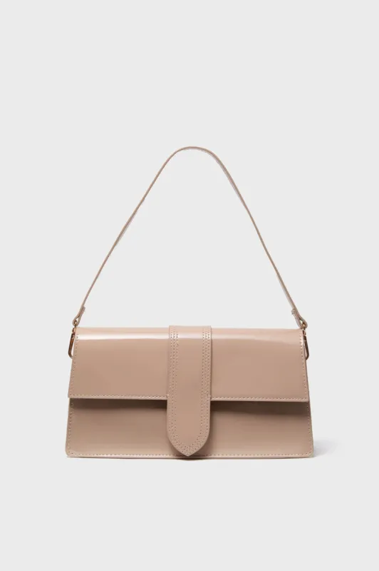 Natural Violet Patent Bag sold by Tuckernuck