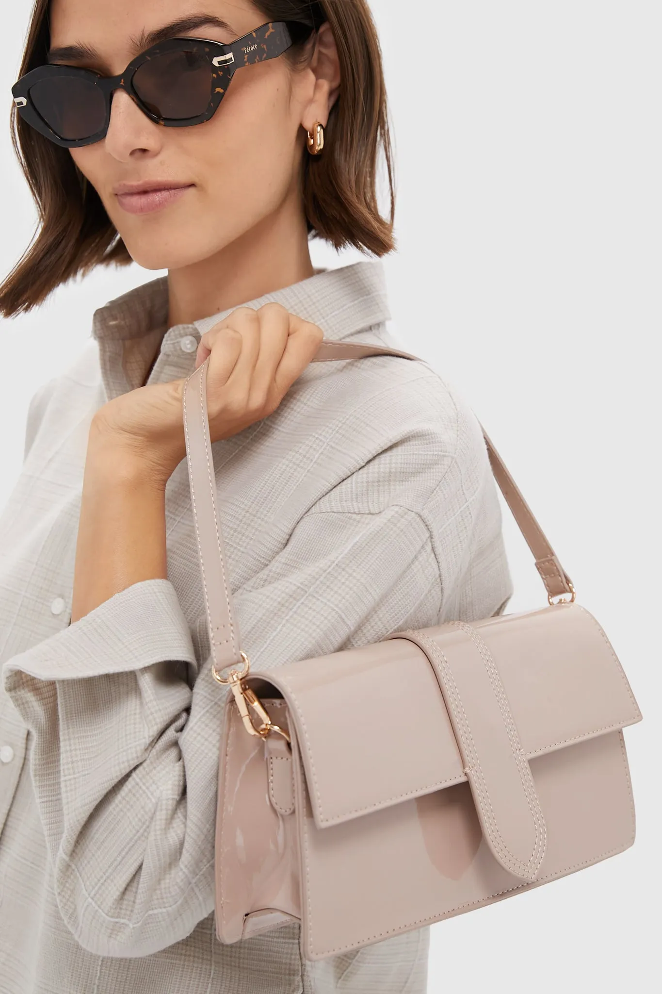 Natural Violet Patent Bag sold by Tuckernuck product image thumbnail 5