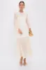 Ivory Pleated Lorraine Dress sold by Tuckernuck