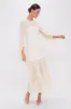 Ivory Pleated Lorraine Dress sold by Tuckernuck