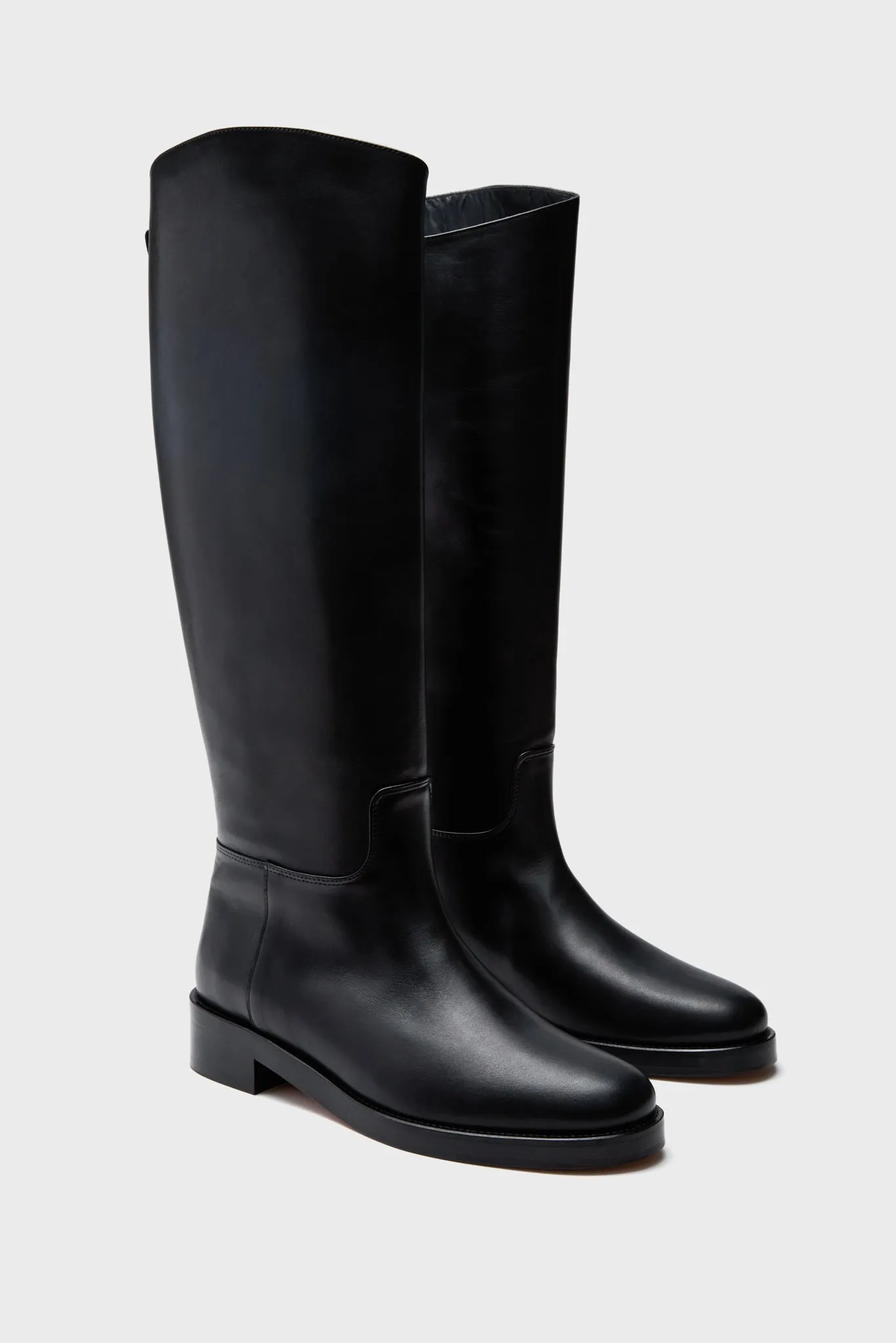 Black Leather Atelier Equestrian Boot sold by Tuckernuck product image thumbnail 4