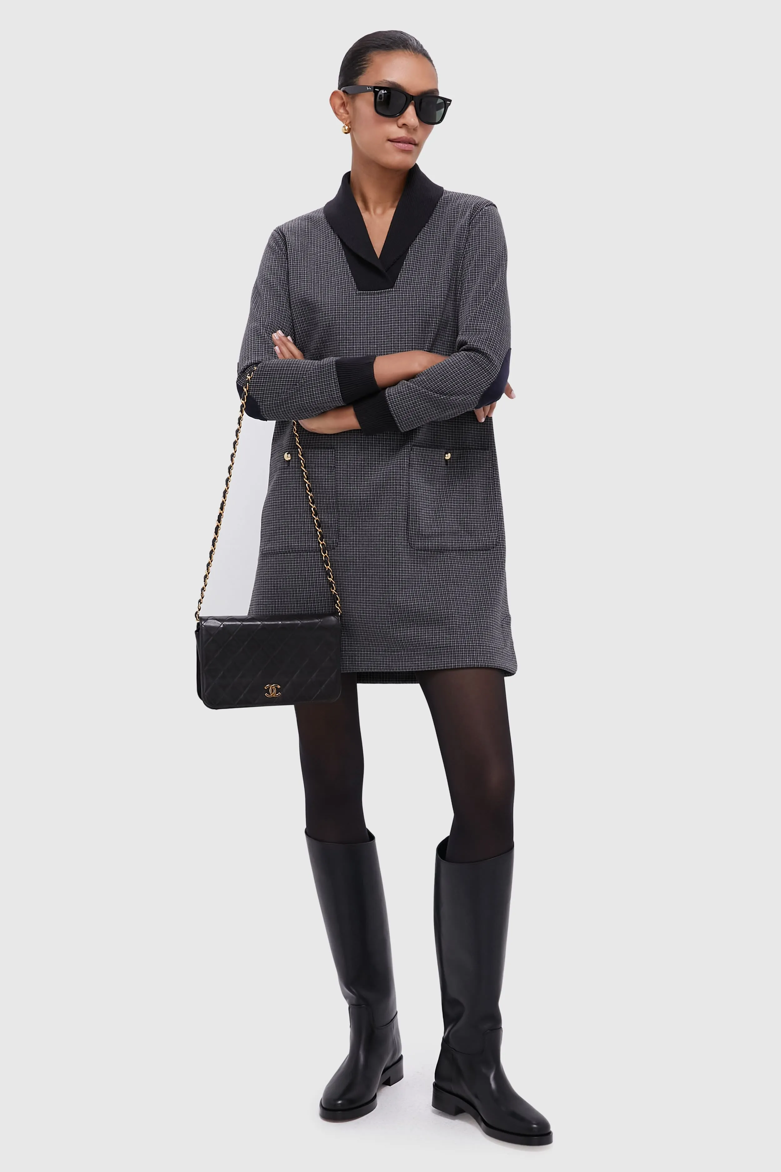 Black Leather Atelier Equestrian Boot sold by Tuckernuck product image thumbnail 3