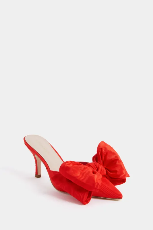 Red Margot Bow Heels sold by Tuckernuck