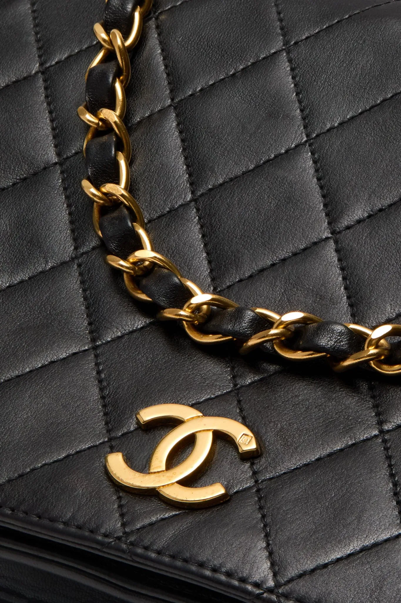 CHANEL Black Medium Vintage Quilted Lambskin Full Flap Bag sold by Tuckernuck product image thumbnail 4