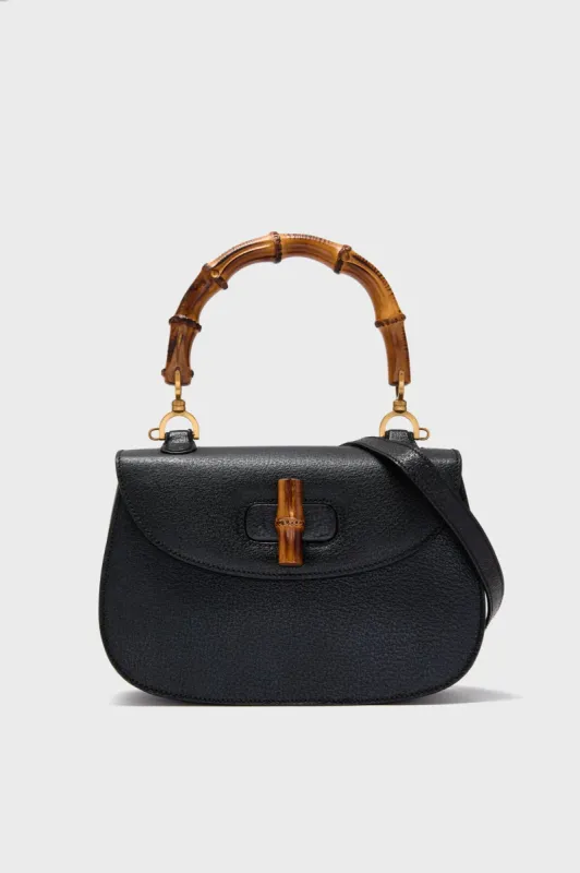 Gucci Black Medium Bamboo Top Handle Bag sold by Tuckernuck