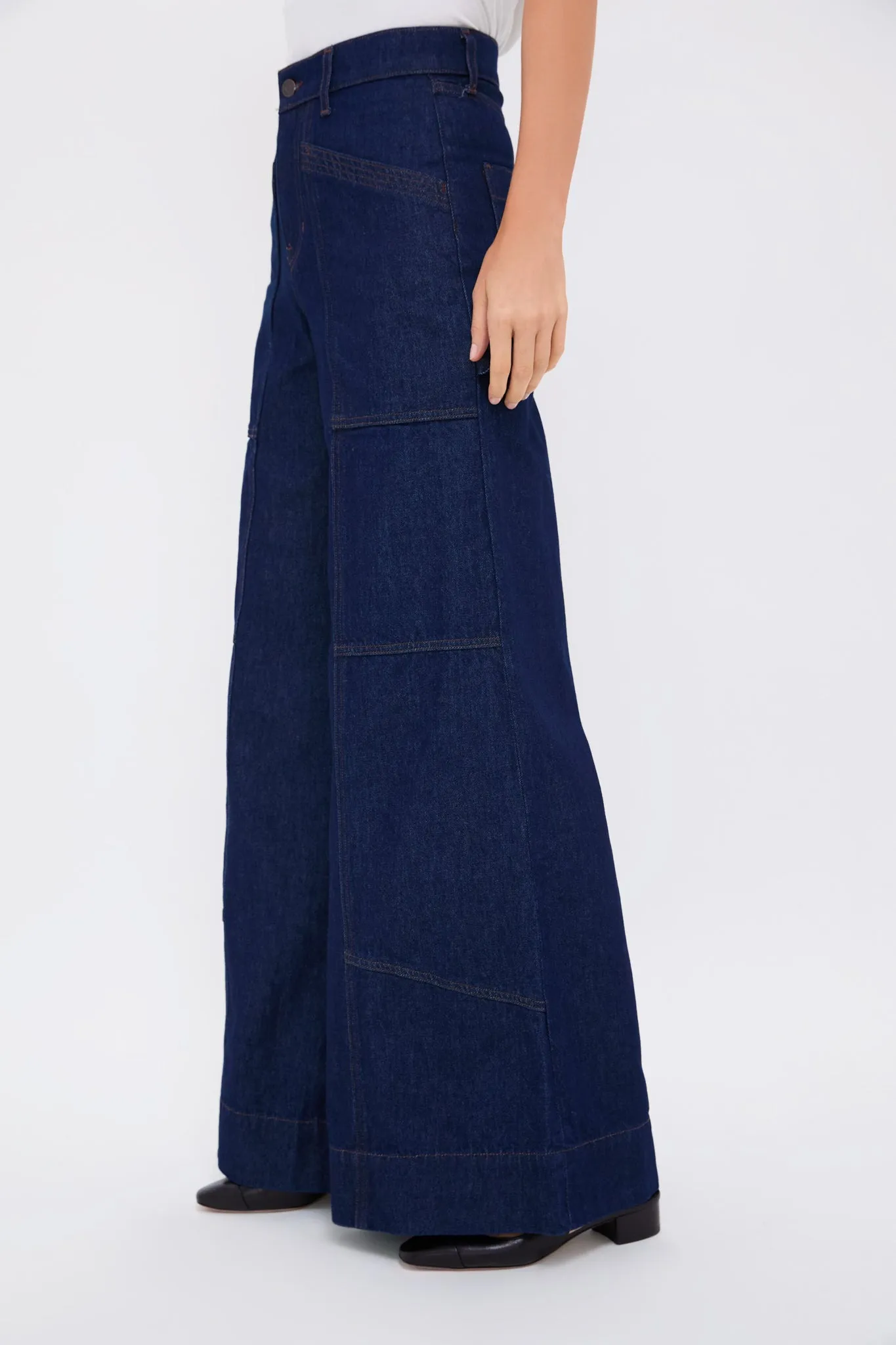 Indigo Rinse Freddy High Rise Wide Leg sold by Tuckernuck product image thumbnail 3