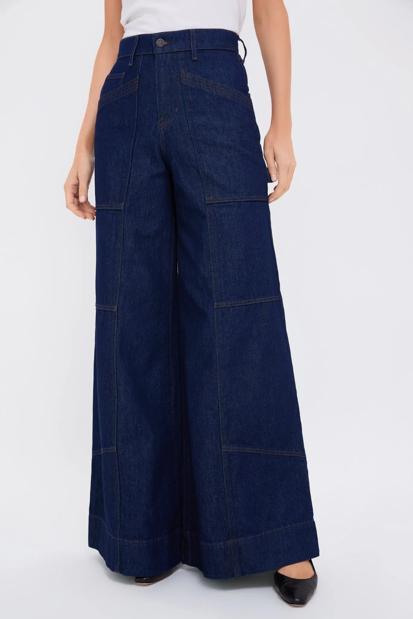 Indigo Rinse Freddy High Rise Wide Leg sold by Tuckernuck