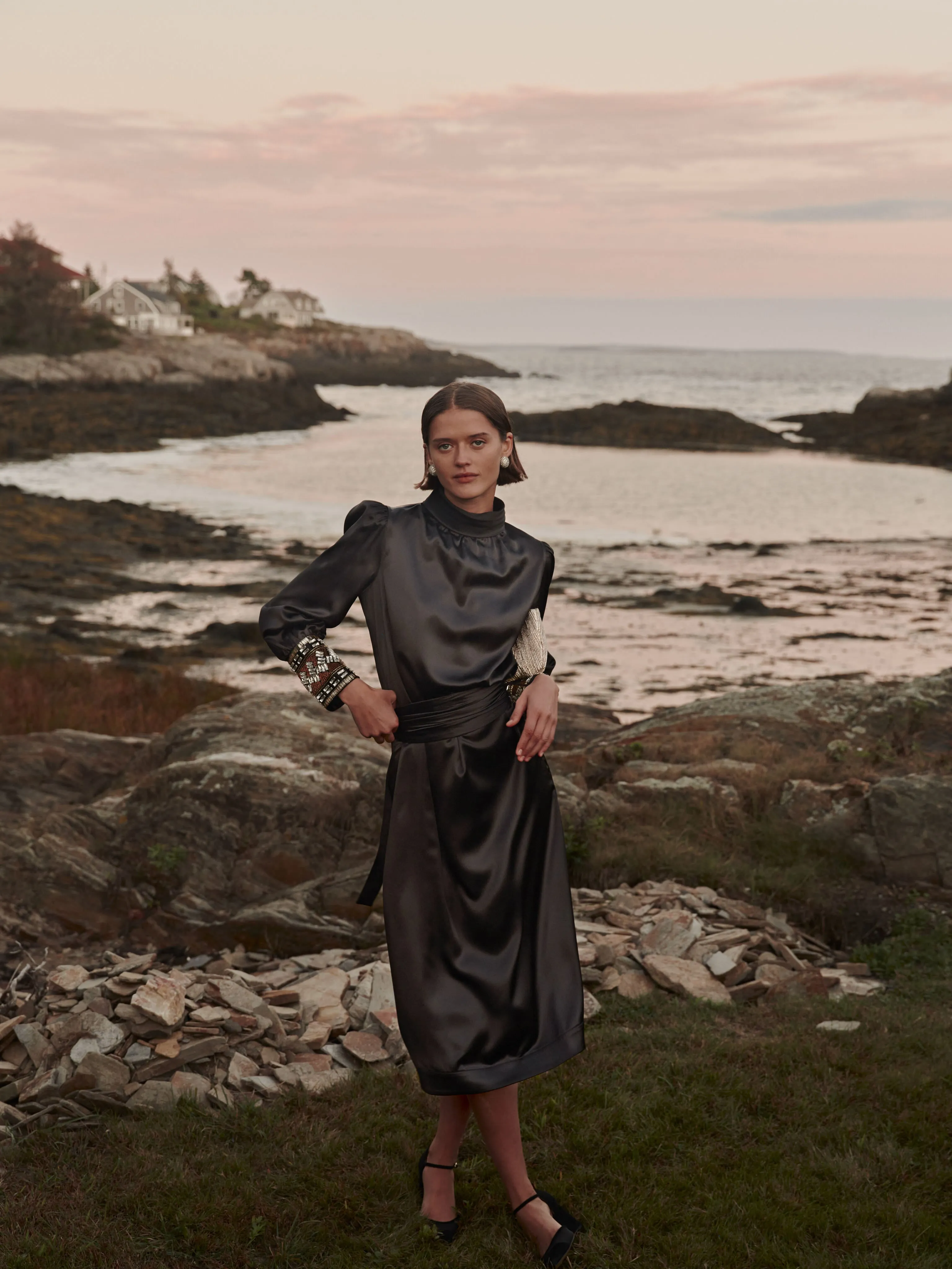 Black Embellished Faven Dress sold by Tuckernuck product image thumbnail 2