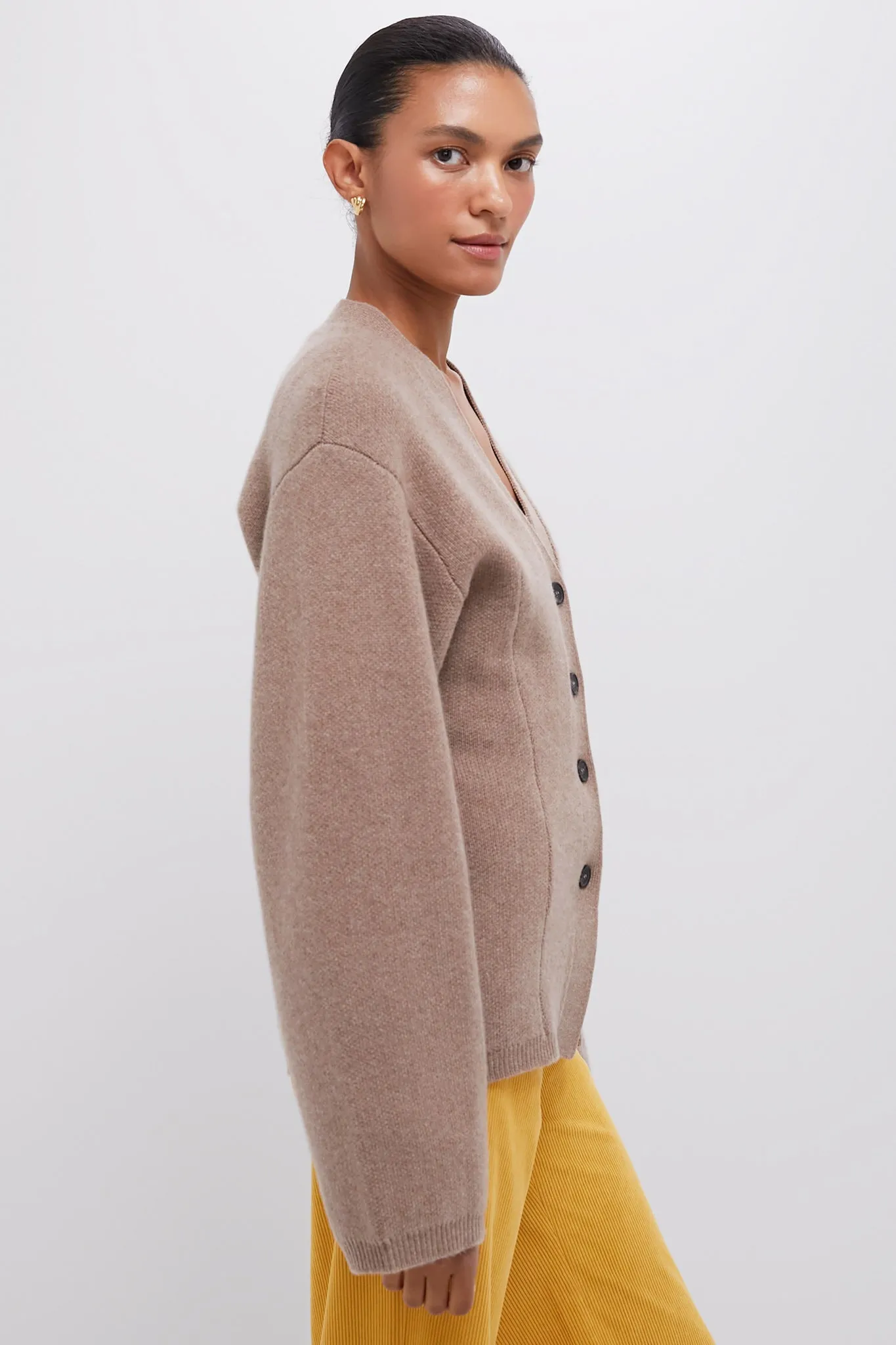 Walnut Paris V-Neck Button Front Cardigan sold by Tuckernuck product image thumbnail 3