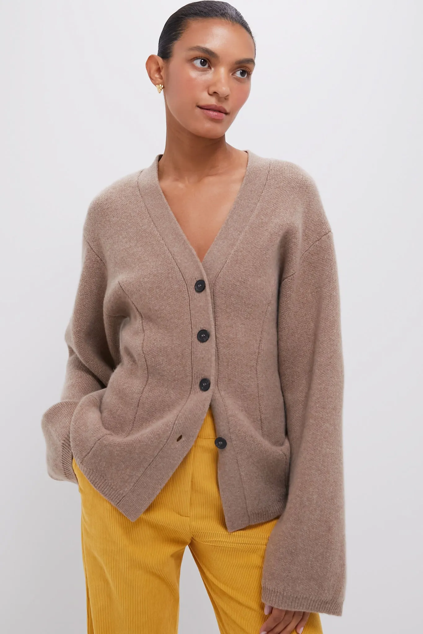 Walnut Paris V-Neck Button Front Cardigan sold by Tuckernuck