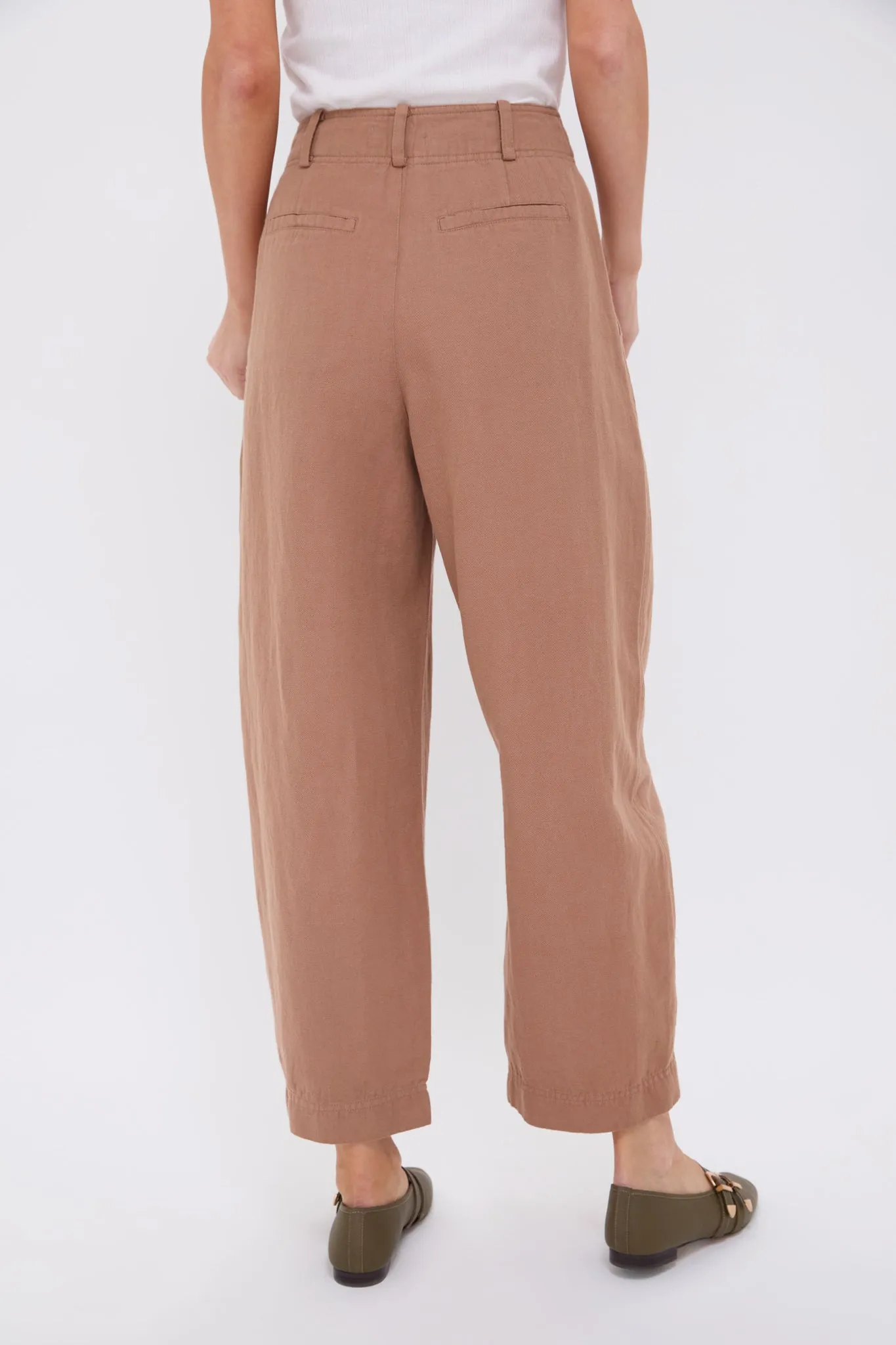 Deep Khaki Bari Crop Trouser sold by Tuckernuck product image thumbnail 4