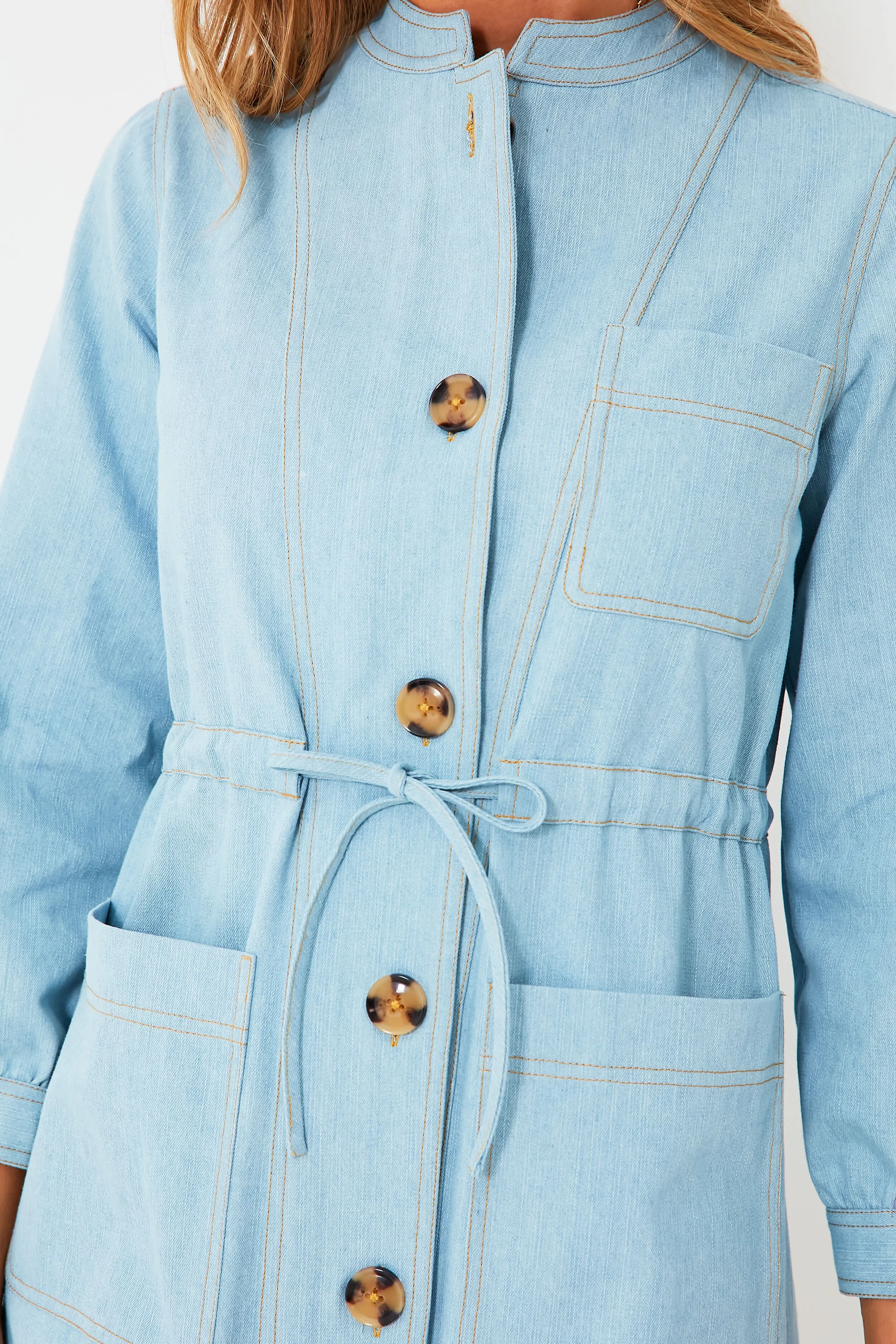 Chambray Crosby Dress sold by Tuckernuck product image thumbnail 5