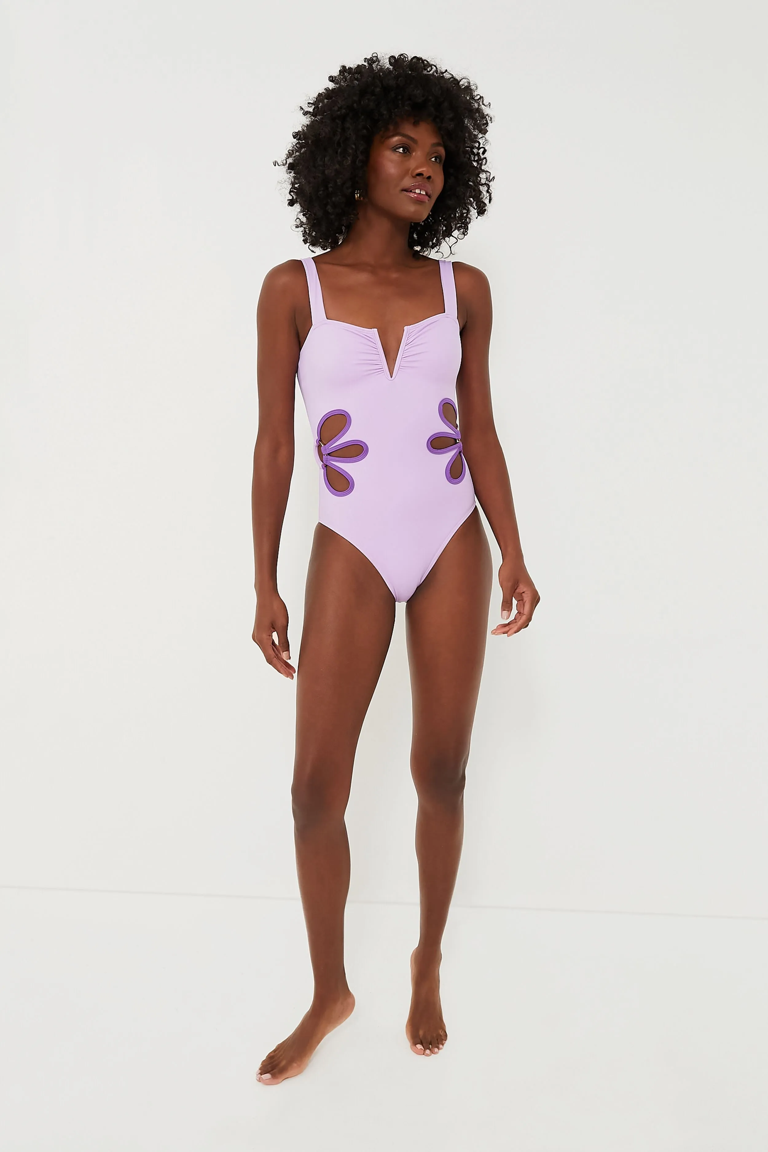 Lilac and Plum Flora One Piece sold by Tuckernuck product image thumbnail 2