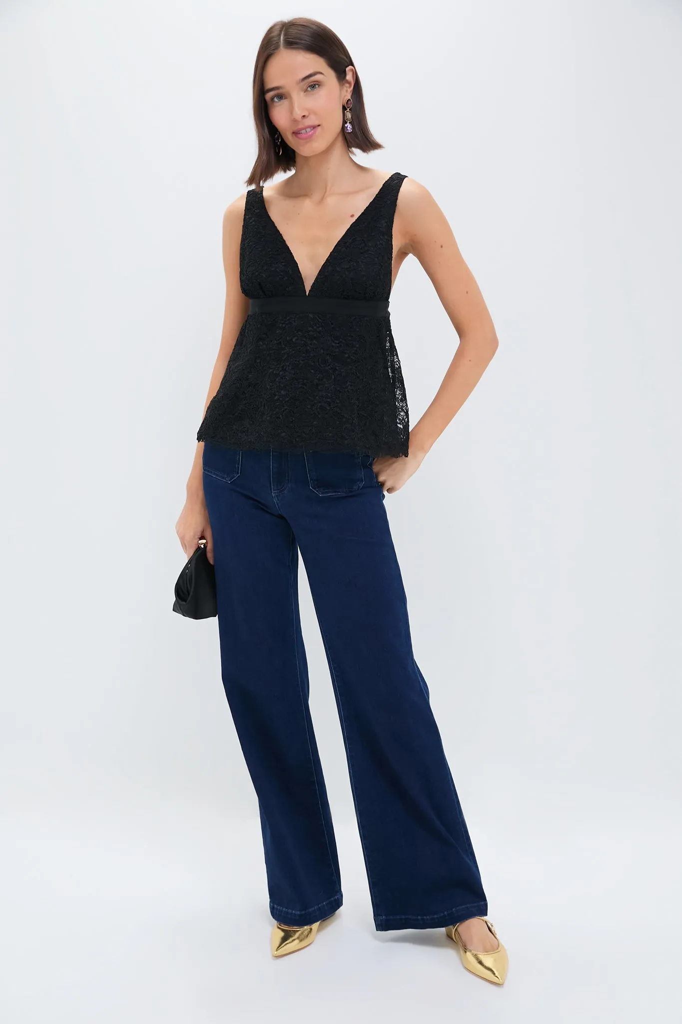 Black Lace Anais Top sold by Tuckernuck product image thumbnail 2