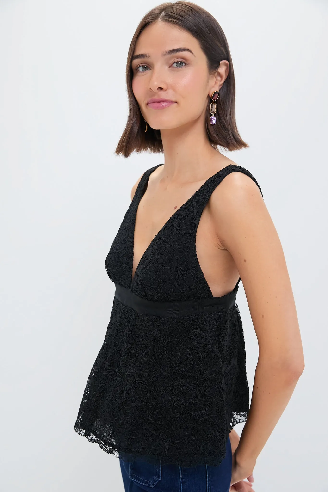 Black Lace Anais Top sold by Tuckernuck product image thumbnail 3