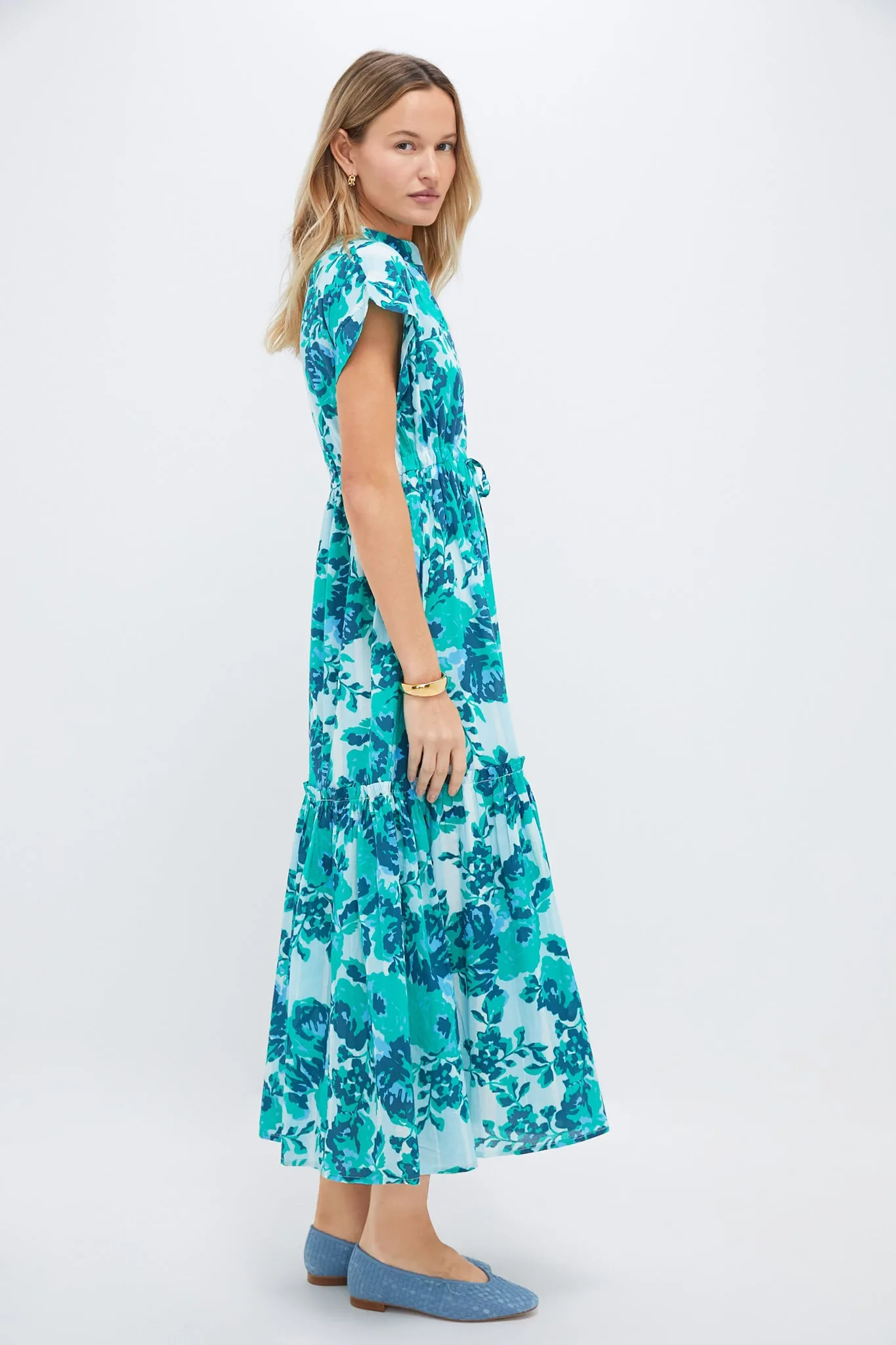 Light Blue Petunia Mumi Midi Dress sold by Tuckernuck product image thumbnail 3