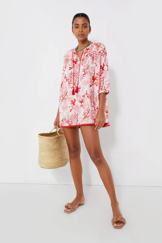 Coral Brights Bondi Coverup sold by Tuckernuck