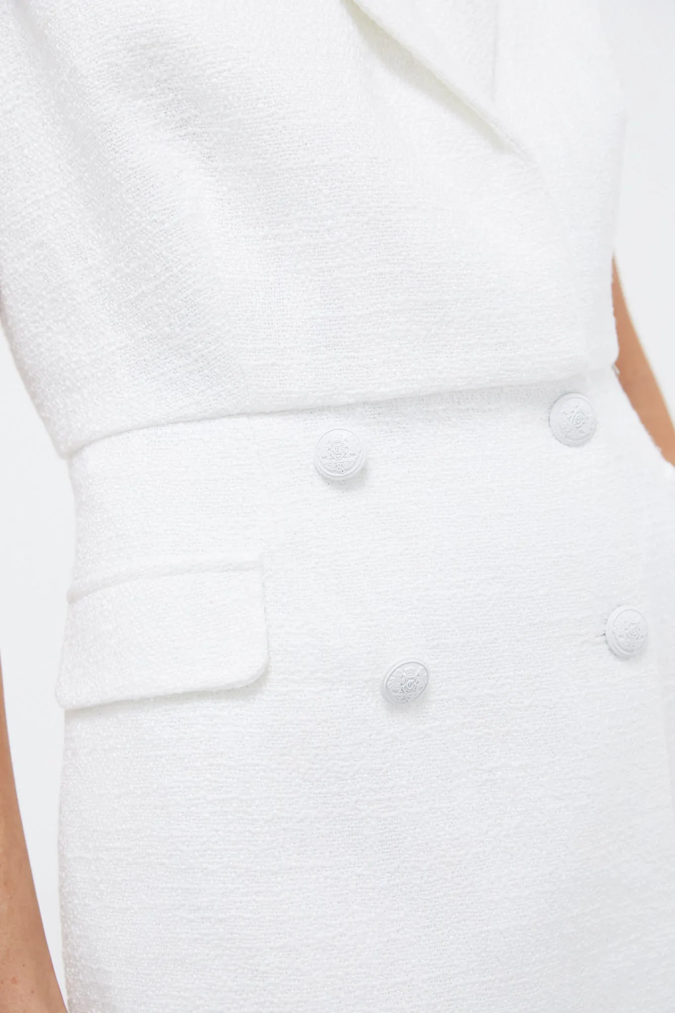White Tweed Campbell Romper sold by Tuckernuck product image thumbnail 5