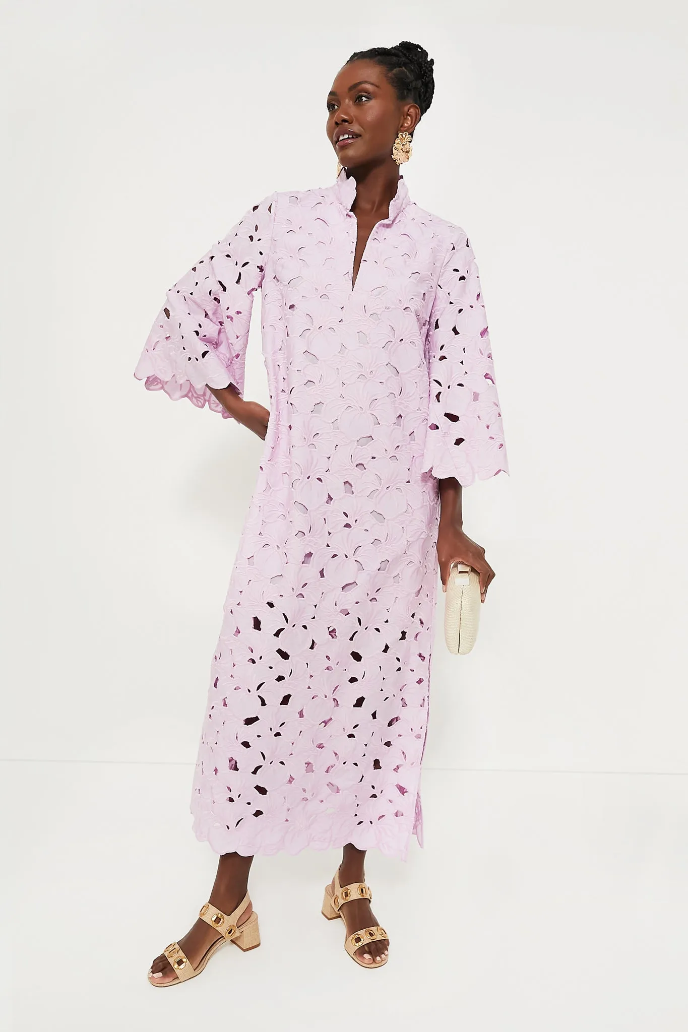Lilac Floral Lace Clarice Dress sold by Tuckernuck product image thumbnail 4