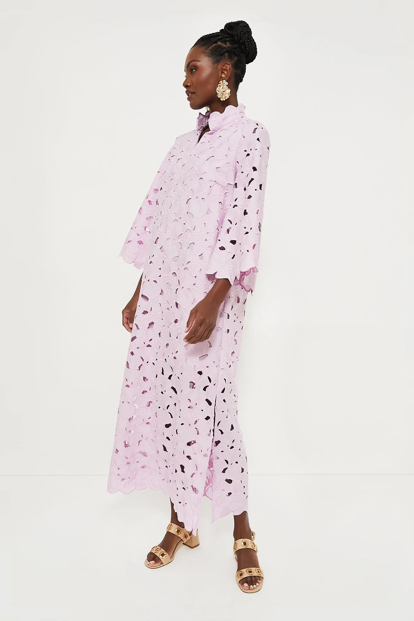 Lilac Floral Lace Clarice Dress sold by Tuckernuck product image thumbnail 5