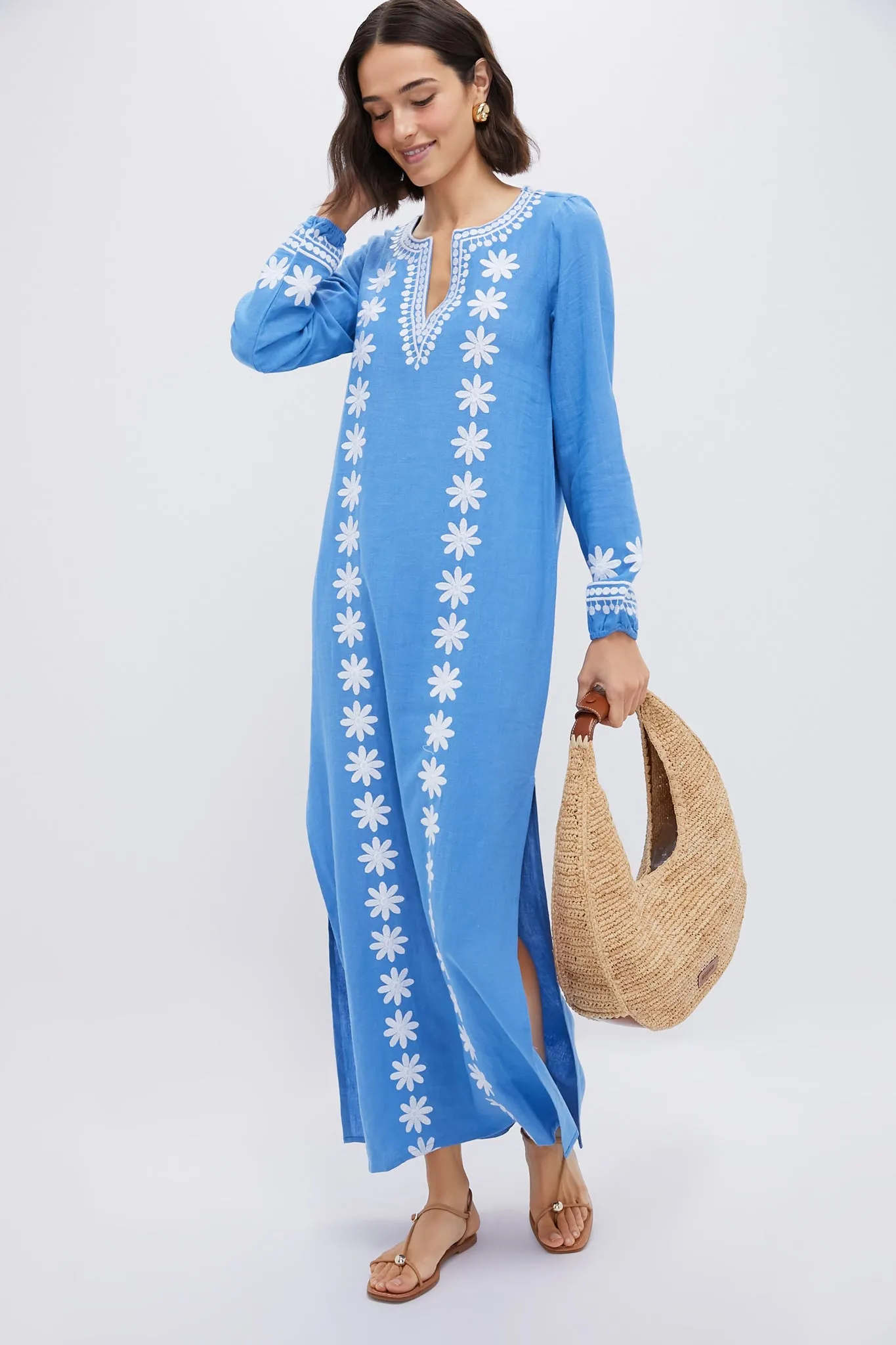 Natural and Tan Large Raffia Moon Tote Bag sold by Tuckernuck product image thumbnail 3