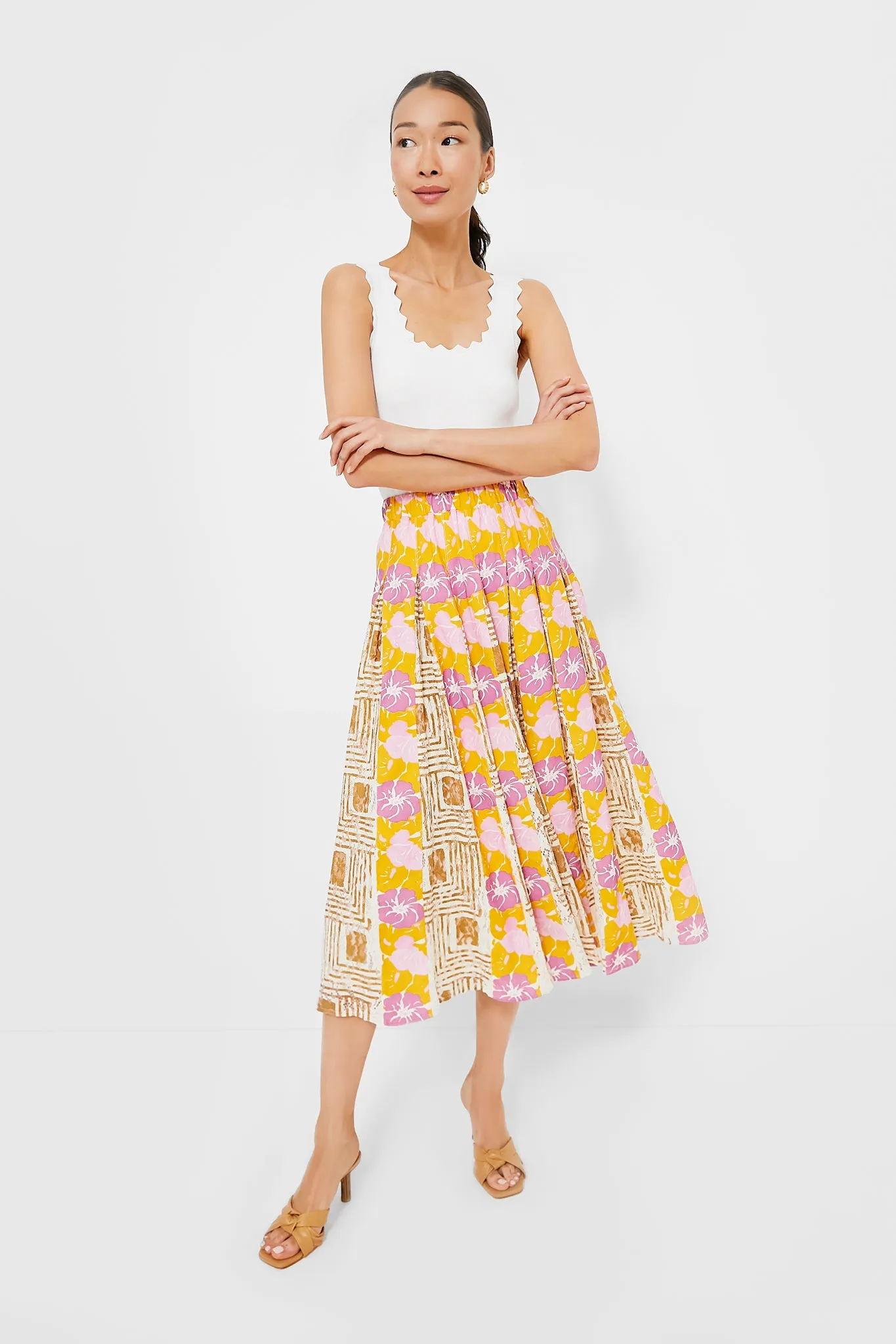 Retro Floral Marlow Skirt sold by Tuckernuck product image thumbnail 3