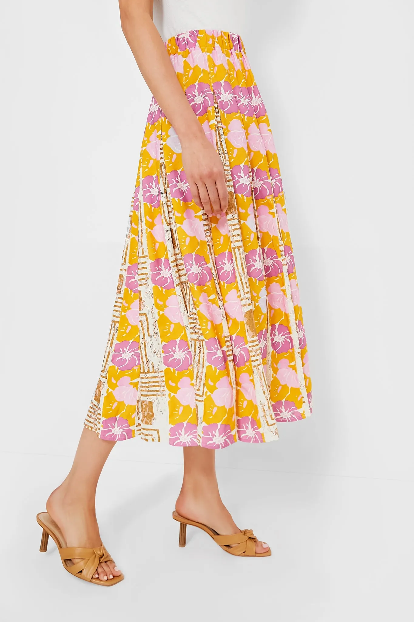 Retro Floral Marlow Skirt sold by Tuckernuck product image thumbnail 4