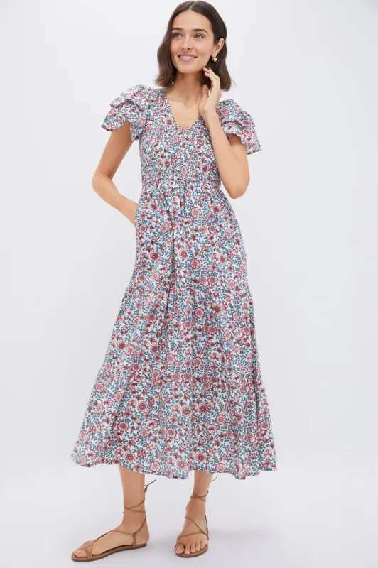 Wine Ira Dress made by Banjanan