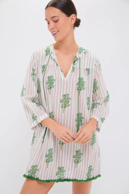 Sand Striped Bouquet Bondi Coverup sold by Tuckernuck