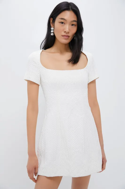 White Priscilla Mini Dress sold by Tuckernuck