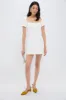 White Priscilla Mini Dress sold by Tuckernuck