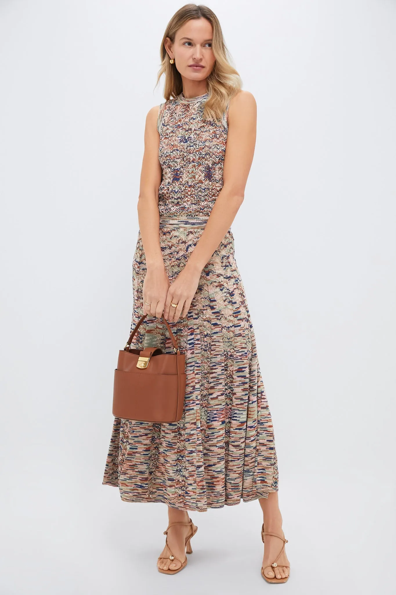 Multi Wylie Flared Knit Skirt sold by Tuckernuck product image thumbnail 2